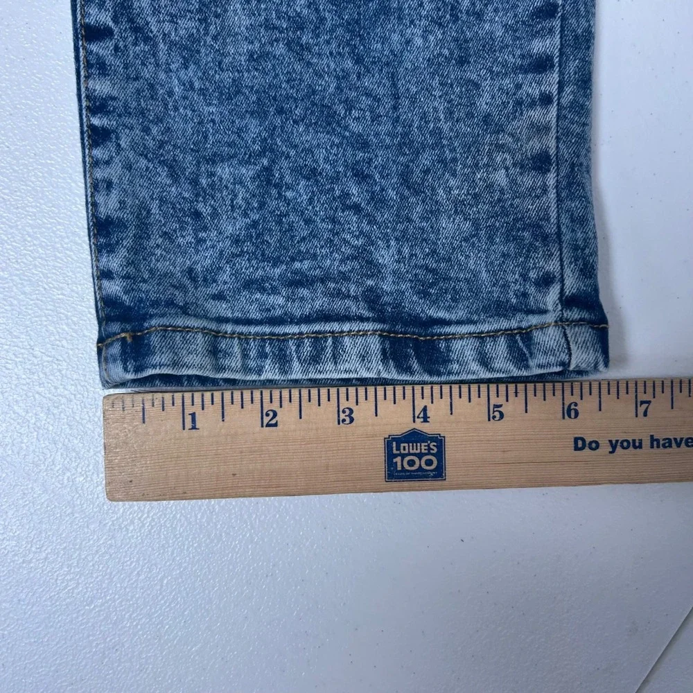 Akademiks‎ Moto Jeans Mens 38x32 Blue Acid Wash Ribbed Knee Streetwear